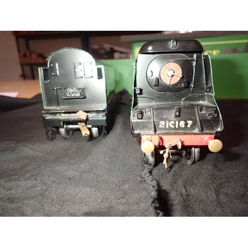 2387 - O gauge Ace Trains Bullied Pacific Tangmere 21C167, Southern malachite green, excellent condition, m... 