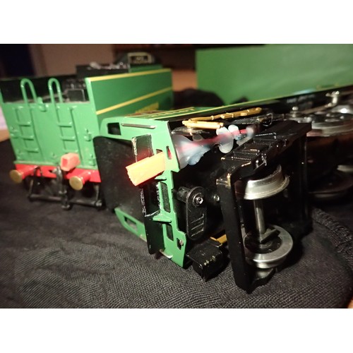 2387 - O gauge Ace Trains Bullied Pacific Tangmere 21C167, Southern malachite green, excellent condition, m... 