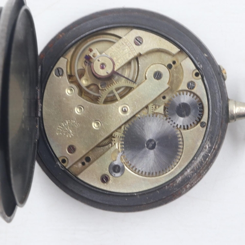 2037 - Third Reich period German crown-winding pocket watch, the backplate surmounted with an SA roundel, w... 