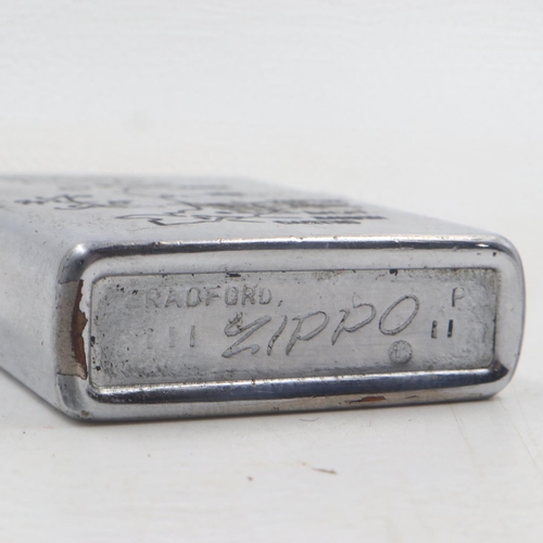 2039 - Vietnam War period Zippo Lighter, inscribed to each side and date coded 1969. UK P&P Group 1 (£16+VA... 