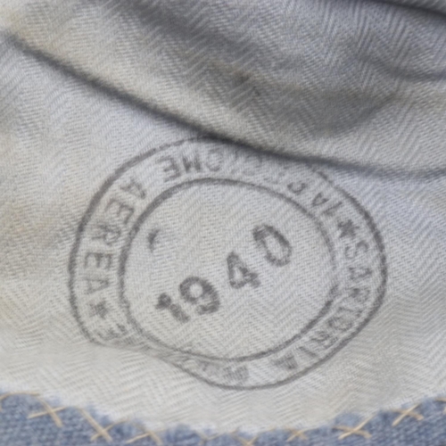 2085 - WWII Italian RSI Air Force Side Cap, dated 1940. UK P&P Group 1 (£16+VAT for the first lot and £2+VA... 