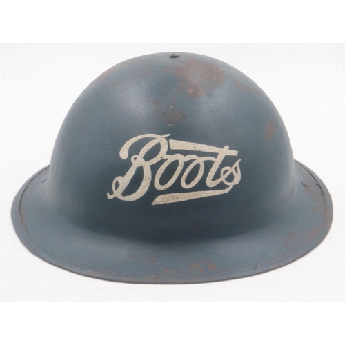 2089 - WWII British Boots (The Chemist) Private Purchase Helmet. UK P&P Group 2 (£20+VAT for the first lot ... 