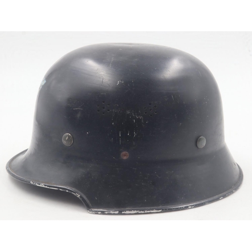 2095 - WWII German Messerschmitt Aircraft Factory lightweight M34 defence helmet. UK P&P Group 2 (£20+VAT f... 