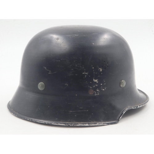 2095 - WWII German Messerschmitt Aircraft Factory lightweight M34 defence helmet. UK P&P Group 2 (£20+VAT f... 