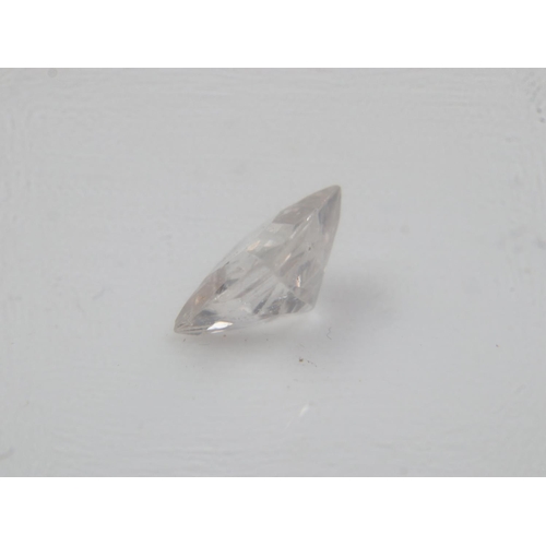 4 - Natural loose white sapphire, emerald cut, 1.37cts. UK P&P Group 0 (£6+VAT for the first lot and £1+... 