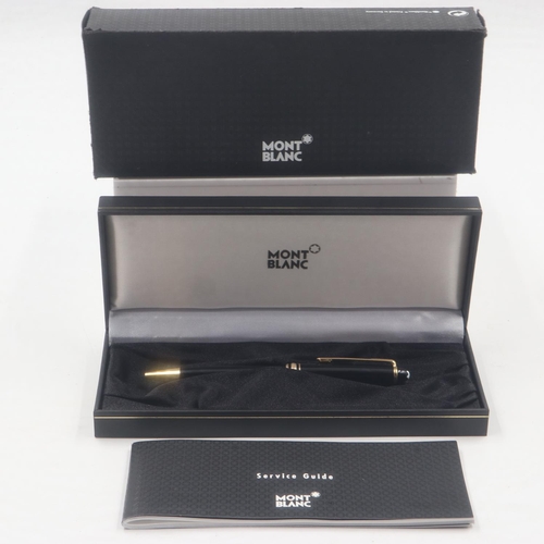 68 - MONT BLANC MEISTERSTUCK: ballpoint pen with service guide (no refill), boxed. UK P&P Group 1 (£16+VA... 