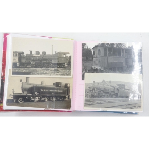 130 - Approximately 200 early train photographs. UK P&P Group 2 (£20+VAT for the first lot and £4+VAT for ... 