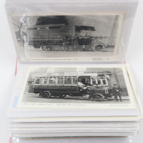 132 - Approximately 150 London/tram and motor car mainly vintage postcards. UK P&P Group 2 (£20+VAT for th... 