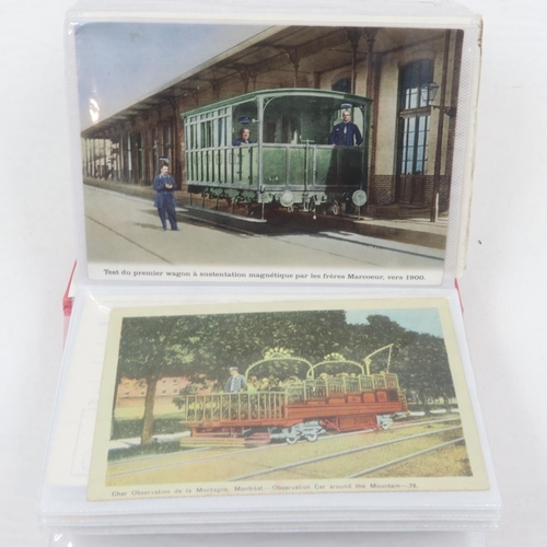 132 - Approximately 150 London/tram and motor car mainly vintage postcards. UK P&P Group 2 (£20+VAT for th... 