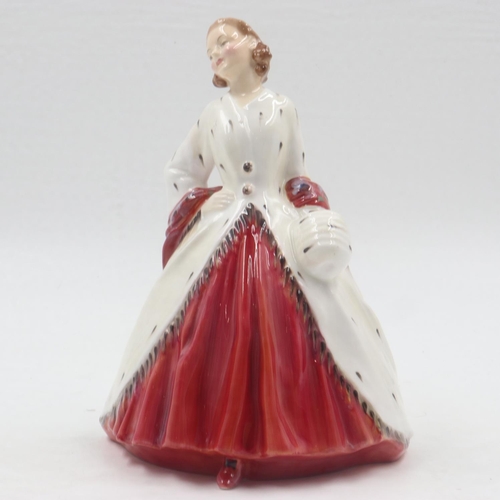 144 - Doulton figurine, Ermine Coat, HN1981, H: 19 cm, no cracks or chips. UK P&P Group 2 (£20+VAT for the... 