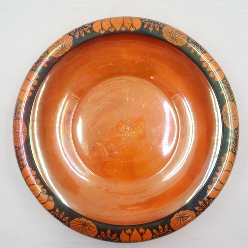 171 - Crown Devon large centre bowl with inverted rim, no cracks or chips, some use wear. UK P&P Group 2 (... 