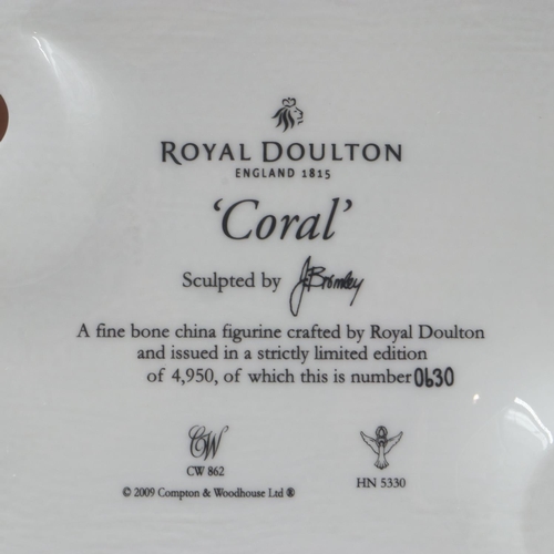 176 - Limited edition Royal Doulton figurine, Coral HN5330, boxed with certificate. Excellent condition, n... 