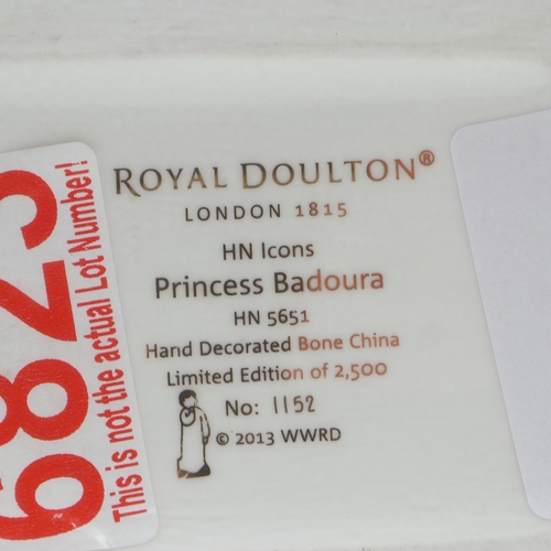 181 - Limited edition Royal Doulton figurine, Princess Badoura, no cracks or chips, H: 16 cm. UK P&P Group... 