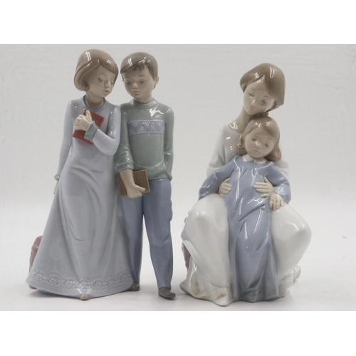 185 - Two boxed Nao figures to include A Moment With Mother, H: 27 cm. UK P&P Group 2 (£20+VAT for the fir... 