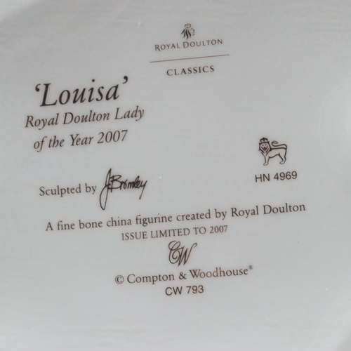 191 - Limited edition Royal Doulton figurine, Louisa HN4969, boxed with certificate. Excellent condition, ... 