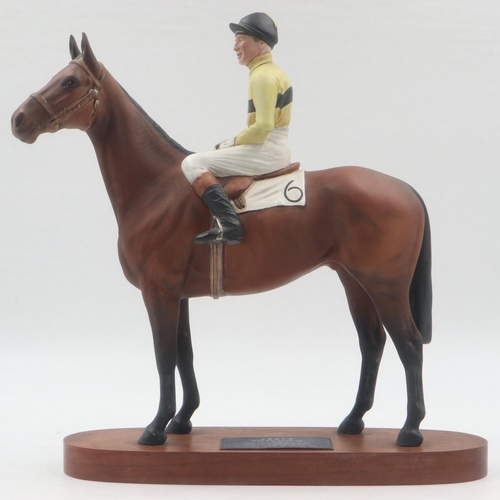 193 - Beswick Arkle with Pat Taaffe, no cracks or chips, H: 35 cm. UK P&P Group 3 (£30+VAT for the first l... 