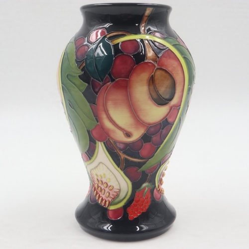 206 - Moorcroft vase in the Queens Choice pattern, no cracks or chips, H: 19 cm. UK P&P Group 2 (£20+VAT f... 