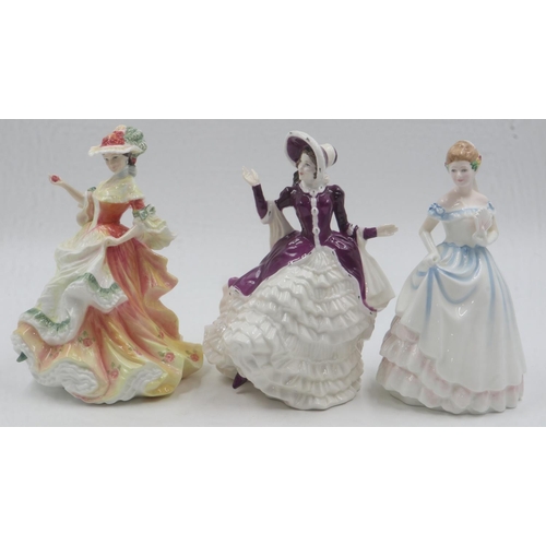 231 - Three Royal Doulton figurines, Rose HN3709, Claire HN3646 and Christmas Day 2004 HN4558, all boxed. ... 