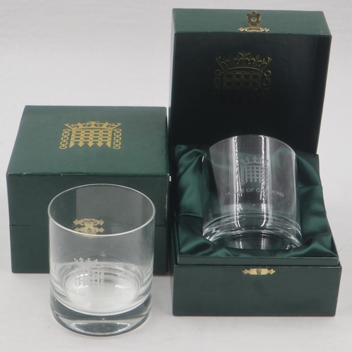 238 - Two House of Commons boxed crystal glasses. UK P&P Group 2 (£20+VAT for the first lot and £4+VAT for... 