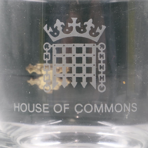 238 - Two House of Commons boxed crystal glasses. UK P&P Group 2 (£20+VAT for the first lot and £4+VAT for... 