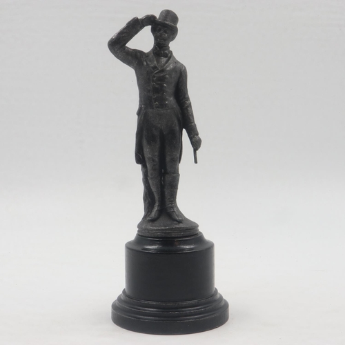 251 - Spelter figurine of a Regency style gentleman, H: 23 cm. UK P&P Group 2 (£20+VAT for the first lot a... 