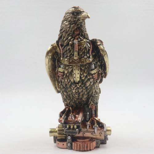 268 - Steampunk style eagle, H: 25 cm. UK P&P Group 1 (£16+VAT for the first lot and £2+VAT for subsequent... 