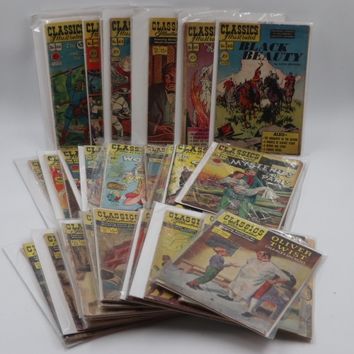 296 - 150 Classics Illustrated mainly USA comics. UK P&P Group 3 (£30+VAT for the first lot and £8+VAT for... 