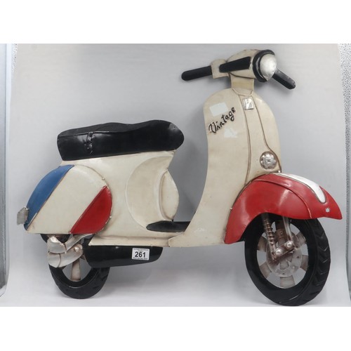 261 - Scooter wall plaque. Not available for in-house P&P