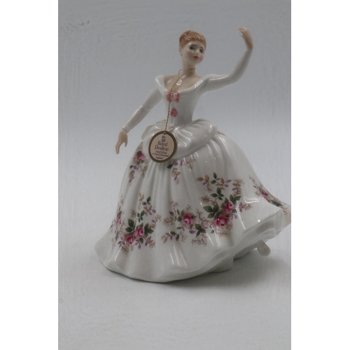 220 - Royal Doulton figurine, Shirley, boxed. UK P&P Group 2 (£20+VAT for the first lot and £4+VAT for sub... 