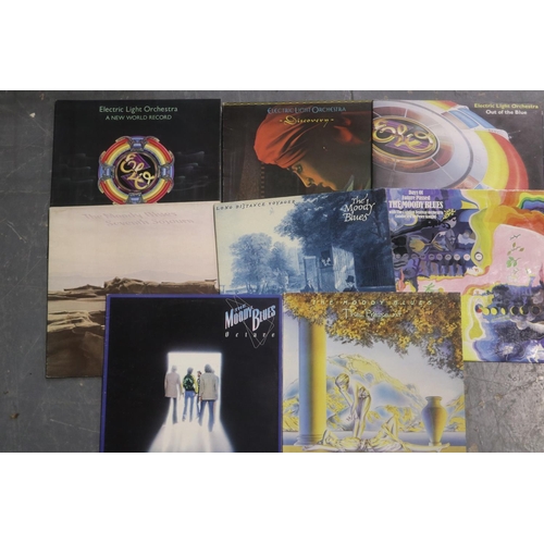 281A - Ten Rock LPs including Smokey Fingers (with zip), Genesis, Who, and Deep Purple. UK P&P Group 2 (£20... 