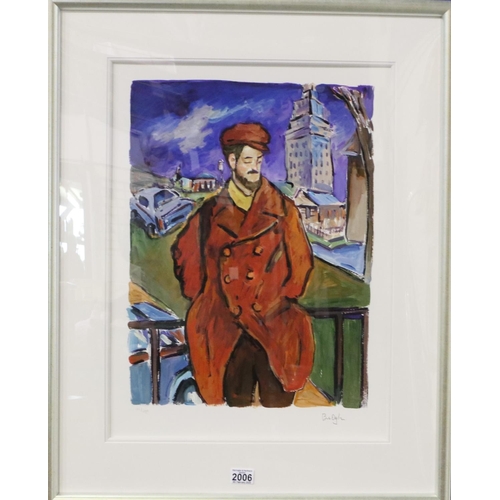 2006 - Bob Dylan (American b. 1941): artist signed limited edition giclee print, Man on a Bridge, from the ... 