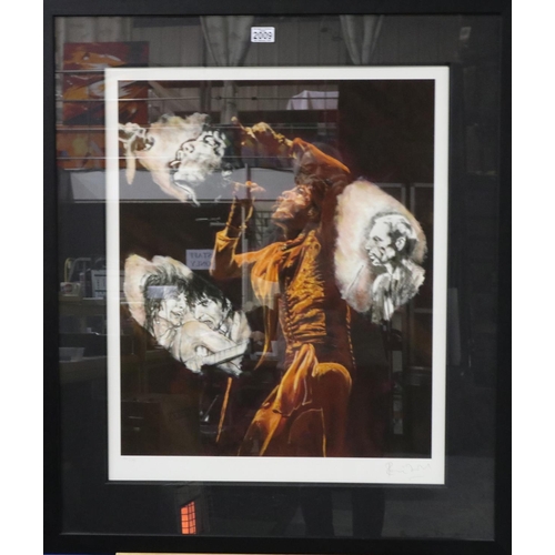 2009 - Ronnie Wood (b. 1947): artist signed limited edition giclee print, Stones Raw, 86/195, pub. Washingt... 