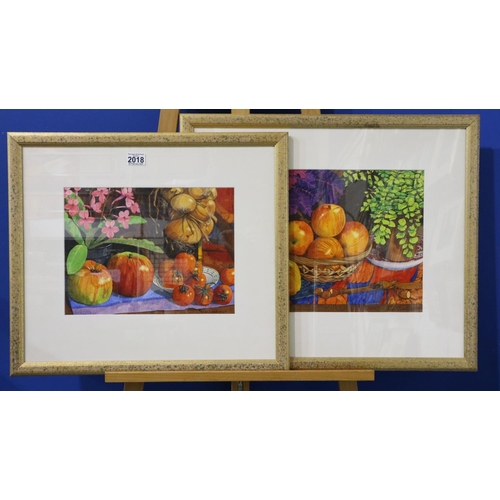 2018 - Franz Wendman (20th century): two watercolours, Still Life With Onion String (image 35 x 26 cm), and... 