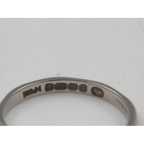 8 - Slim profile 18ct white gold band ring, size M, 2.2.g. UK P&P Group 0 (£6+VAT for the first lot and ... 