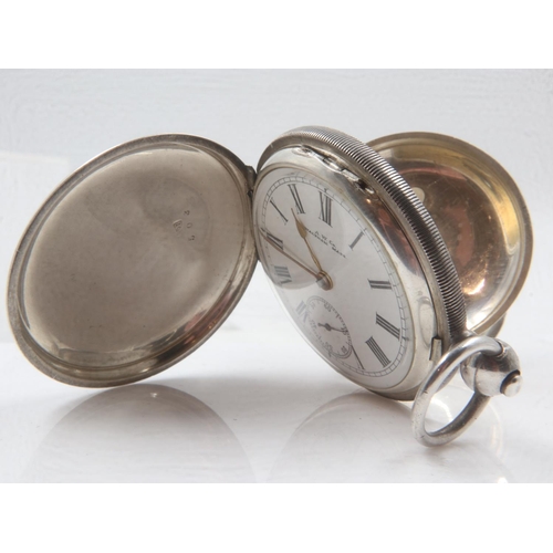 56 - WALTHAM MASS: 1876 silver pocket watch, 7 jewels, serial number. 2285520, D: 45mm, 99g. UK P&P Group... 