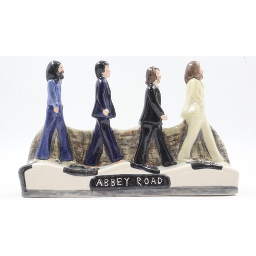 130 - Beatles Abbey Road figures, no cracks or chips, H: 21 cm. UK P&P Group 1 (£16+VAT for the first lot ... 