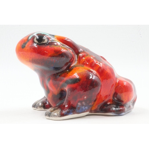 131 - Anita Harris toad, signed in gold, no cracks or chips, H: 10 cm. UK P&P Group 1 (£16+VAT for the fir... 