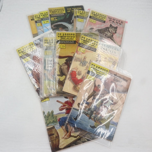 231 - ***WITHDRAWN***15 Assorted Classics Illustrated comics including some duplicates.