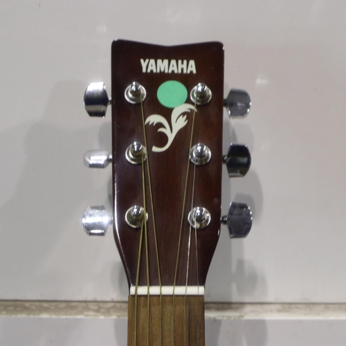 244 - Yamaha 6 string acoustic guitar, model F310, with carry case. Not available for in-house P&P