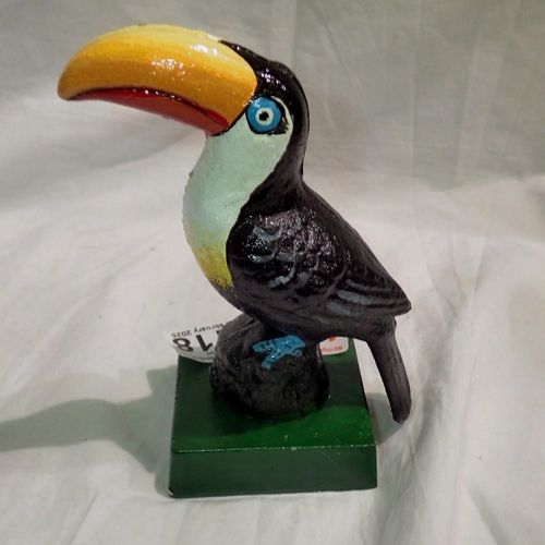 1118 - Cast iron Guinness Toucan door stop. UK P&P Group 2 (£20+VAT for the first lot and £4+VAT for subseq... 