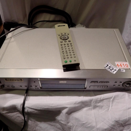 1527 - Sony DVD player with remote and cables. Not available for in-house P&P