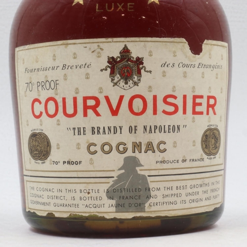 110A - Bottle of Courvoisier Cognac by Appointment to the late King George VI. 70cl. UK P&P Group 2 (£20+VA... 