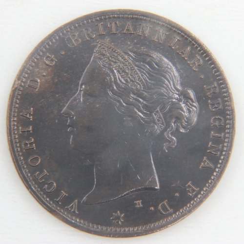 2015 - 1877 half penny of queen Victoria - EF.  UK P&P Group 0 (£6+VAT for the first lot and £1+VAT for sub... 