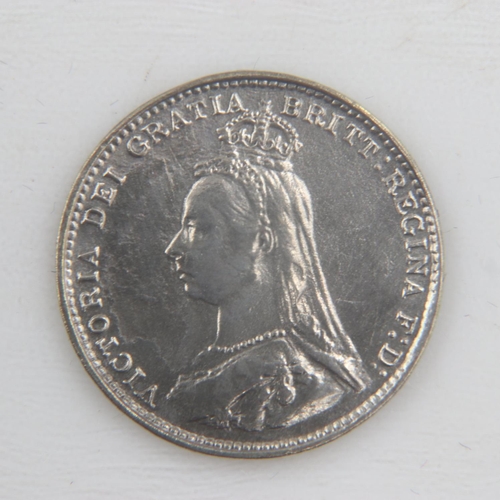 2019 - 1887 silver threepence of queen Victoria - EF.  UK P&P Group 0 (£6+VAT for the first lot and £1+VAT ... 