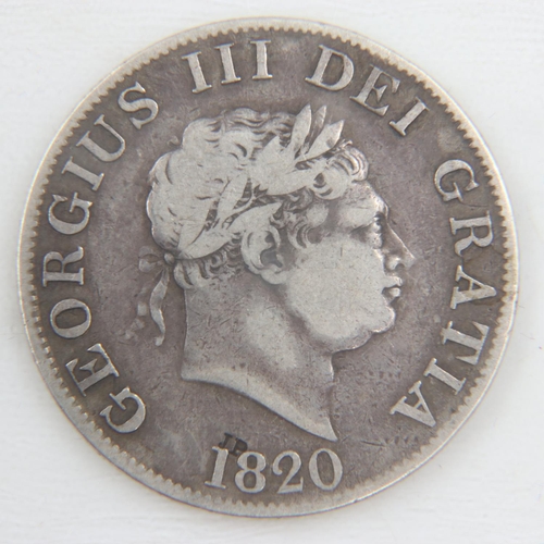 2021 - 1820 silver half crown of George IV - aVF.  UK P&P Group 0 (£6+VAT for the first lot and £1+VAT for ... 