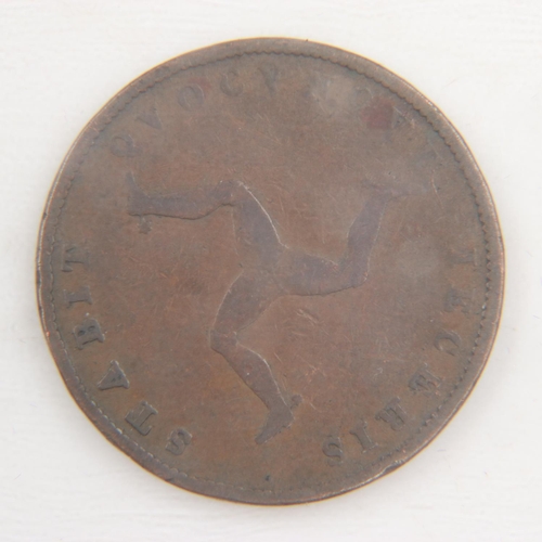 2022 - 1839 halfpenny of Isle of Man - aVF.  UK P&P Group 0 (£6+VAT for the first lot and £1+VAT for subseq... 