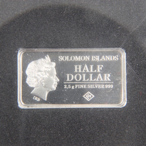 2030 - Solomon Islands silver ingot - London issue.  UK P&P Group 0 (£6+VAT for the first lot and £1+VAT fo... 