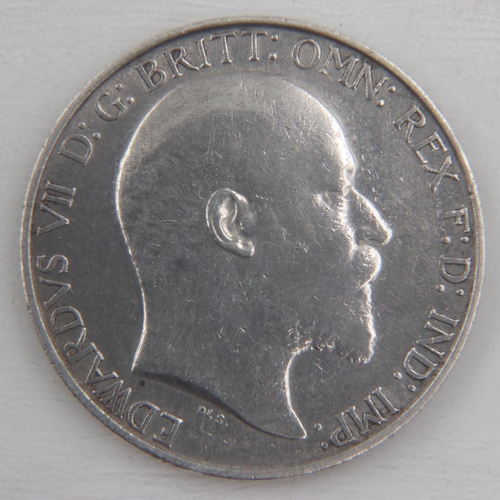 2037 - 1909 silver florin of Edward VII - VF.  UK P&P Group 0 (£6+VAT for the first lot and £1+VAT for subs... 