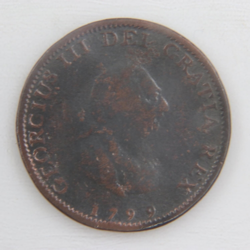 2039 - 1799 farthing of George III - gF.  UK P&P Group 0 (£6+VAT for the first lot and £1+VAT for subsequen... 