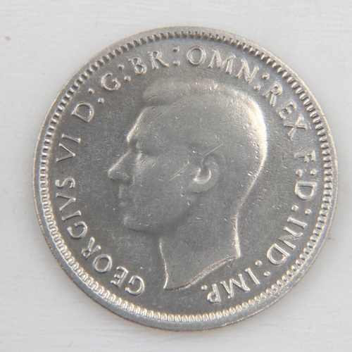 2047 - 1942 Australian silver sixpence of George VI - aEF.  UK P&P Group 0 (£6+VAT for the first lot and £1... 